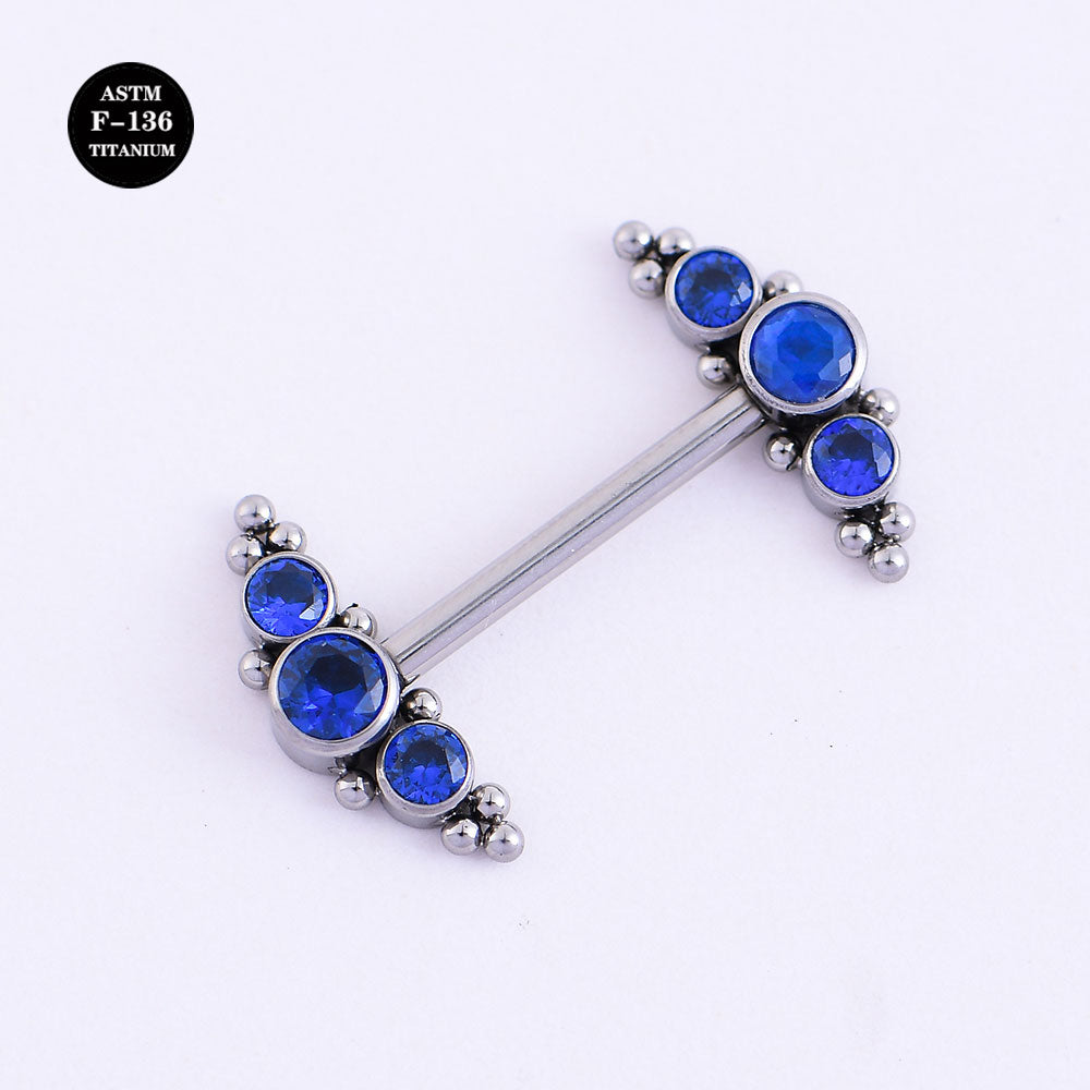 14G ASTM F136 Titanium Nipple Ring Piercing Body Jewelry