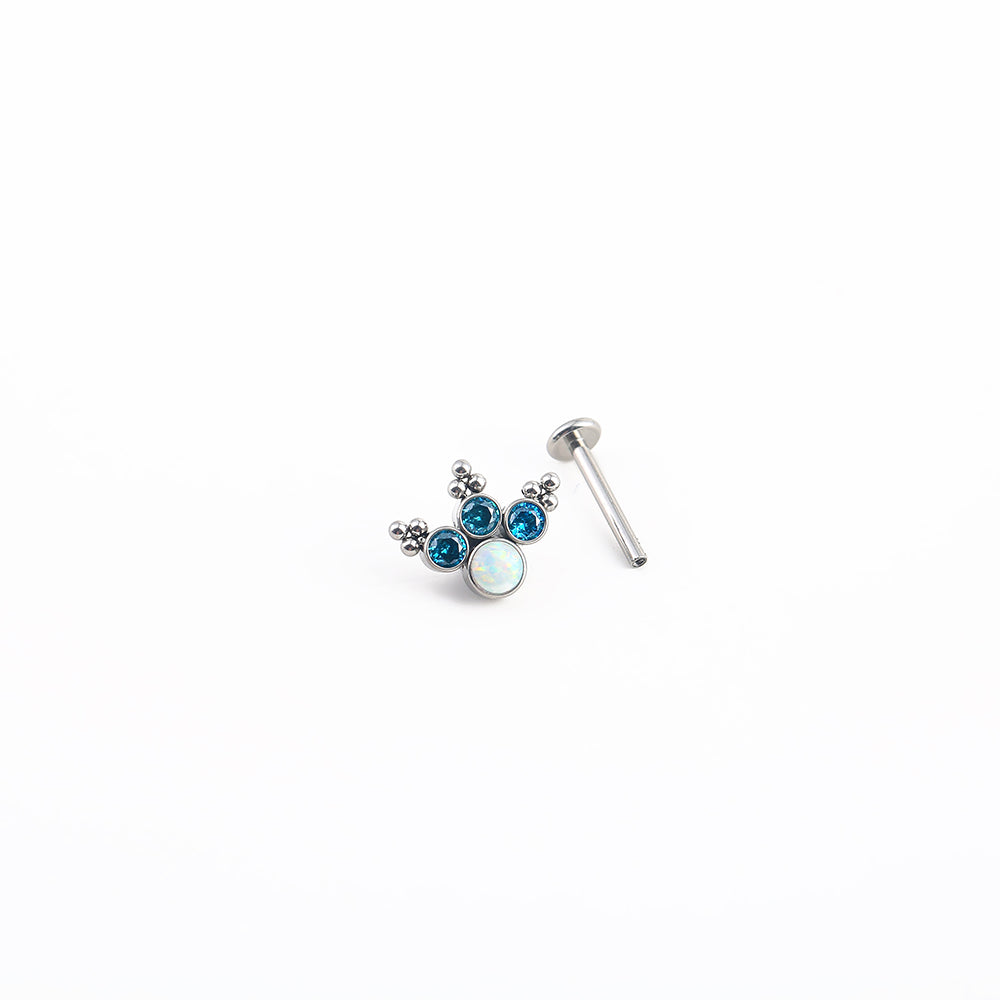 Internal Thread tianium labret piercing jewelry