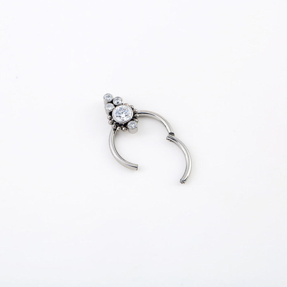 ASTM F136 Titanium Implant Grade Septum Clicker Ring