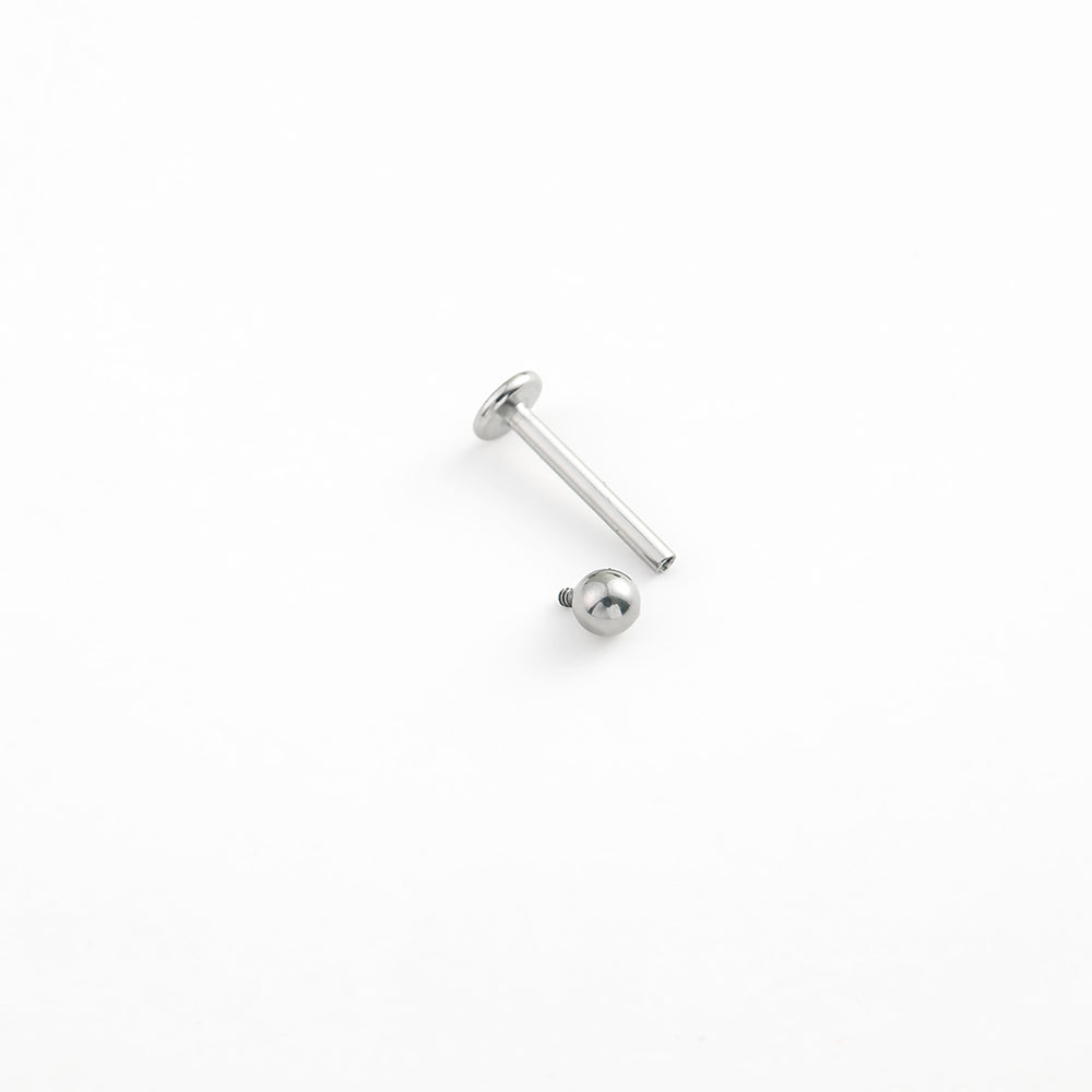 Internal Screw Titanium Labret Piercing