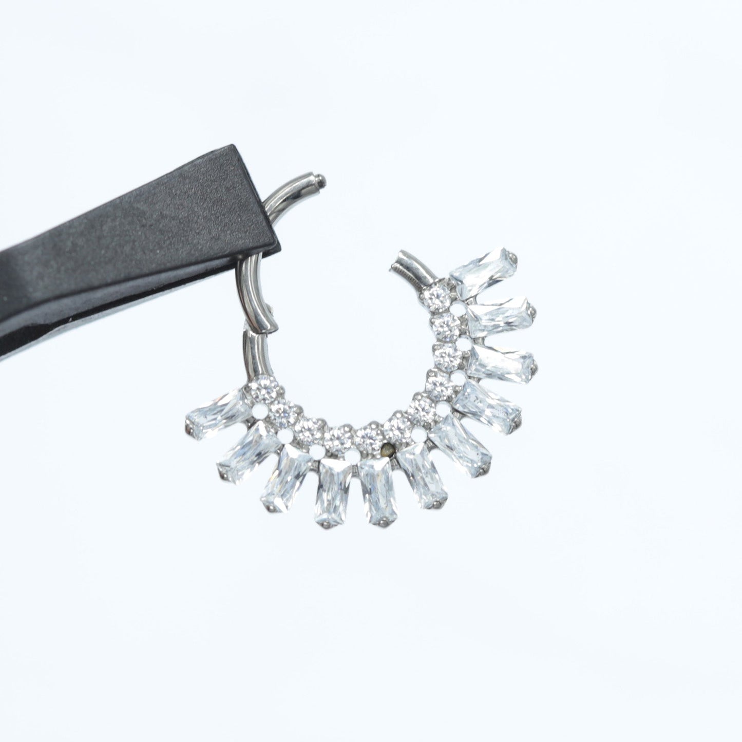 16G ASTM F136 Titanium Clicker Hinged Segment Ring