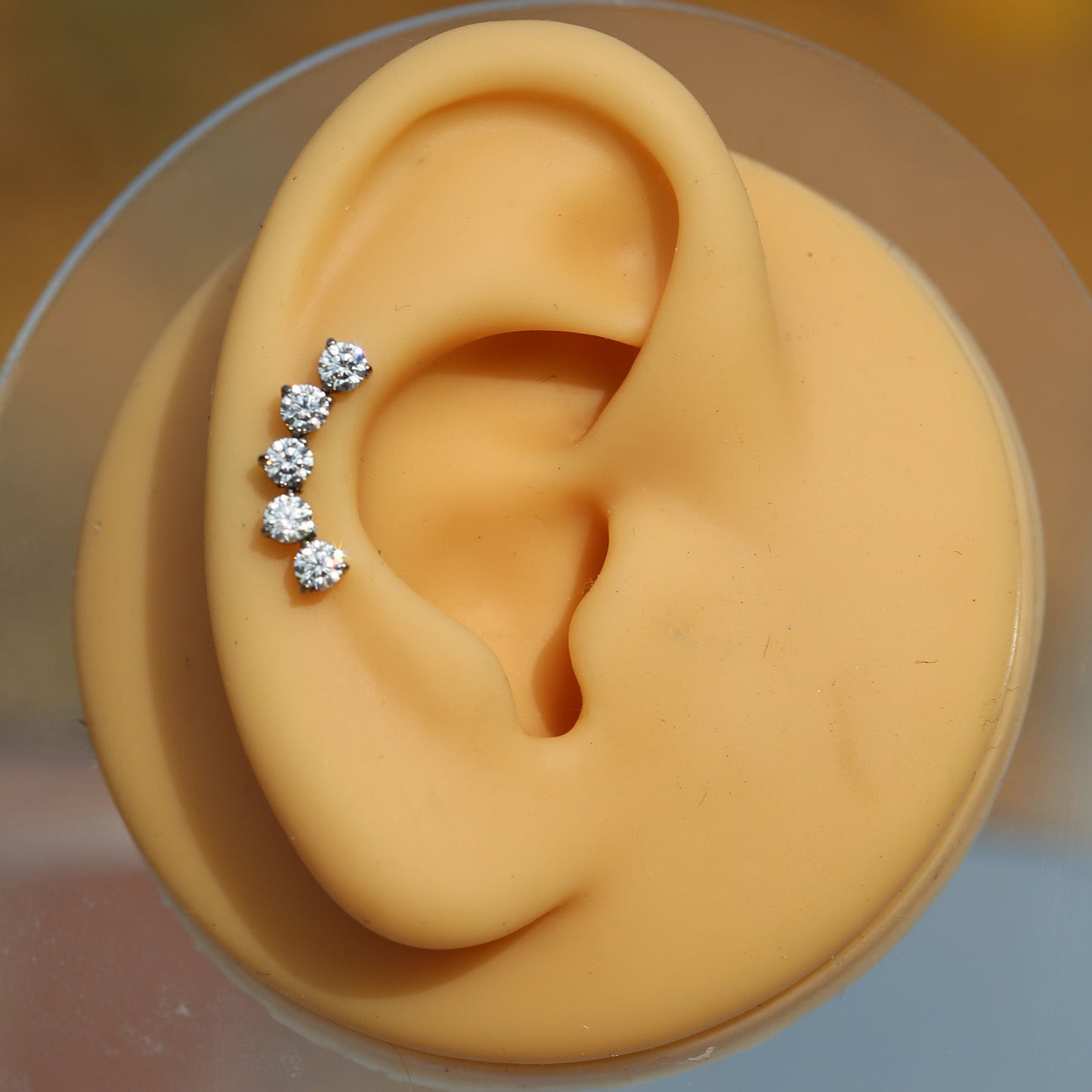 16G ASTM F136 Titanium Labret Stud for Cartilage Piercings