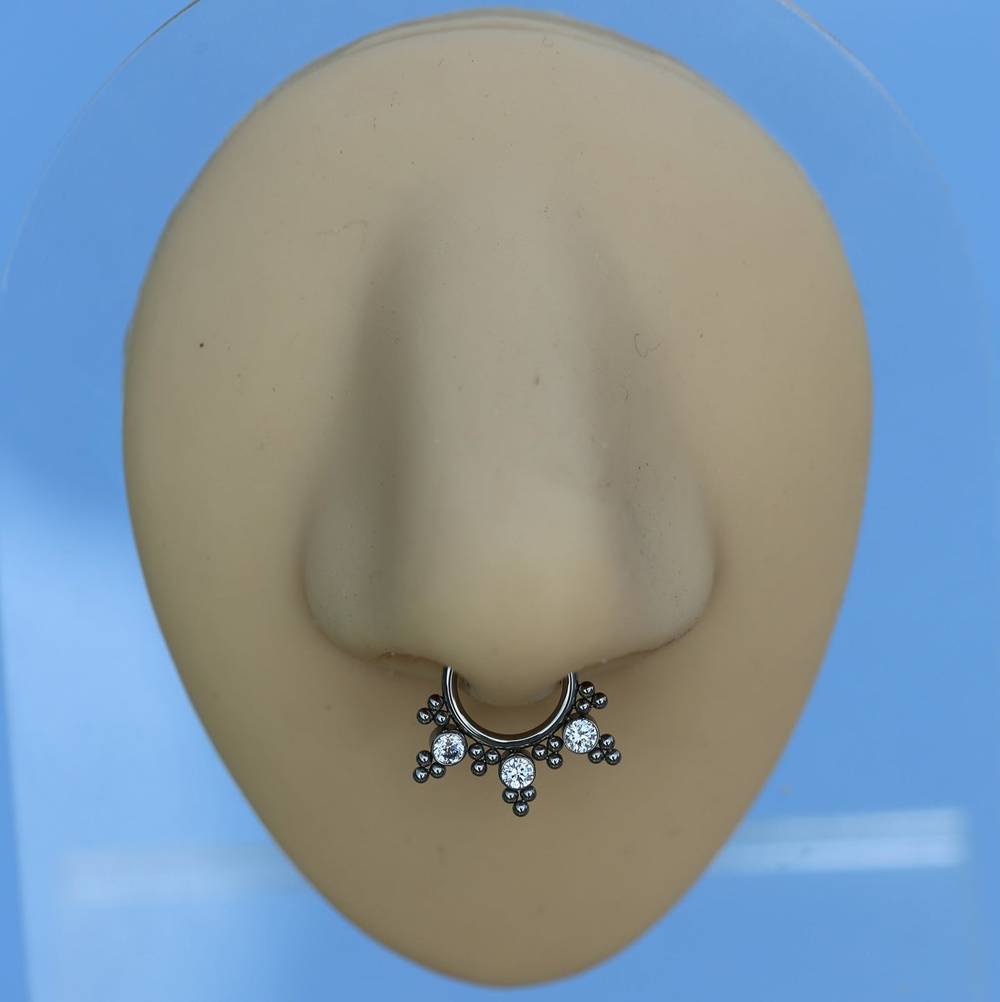 16G ASTM F136 Titanium Septum Clicker Piercings Jewelry