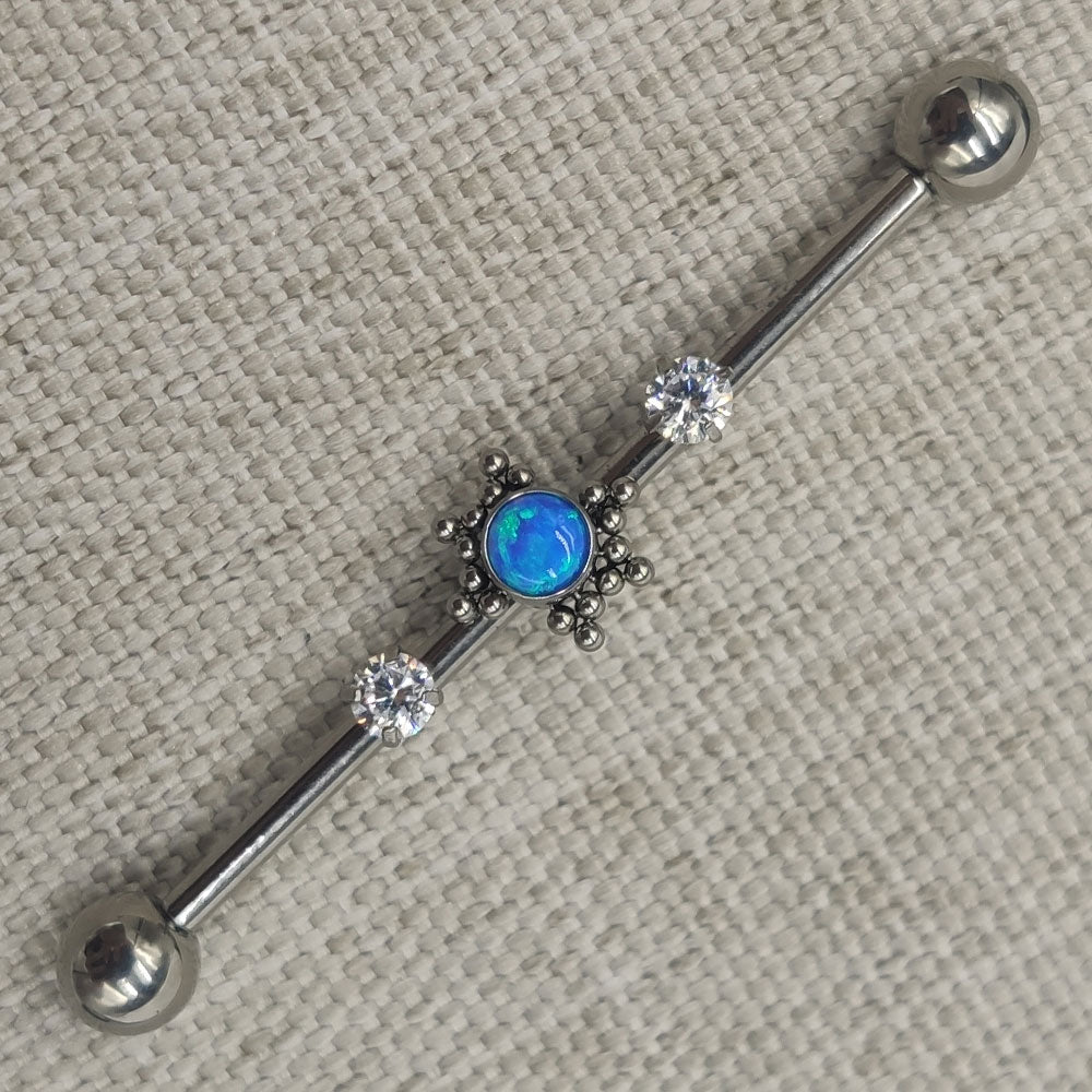 14G ASTM F136 Titanium Industrial Piercing Barbell