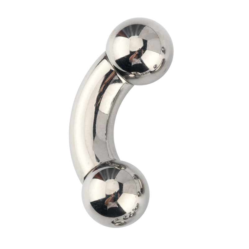 12G 10G 8G 6G 4G 2G 0G ASTM F136 Titanium Big Size Curved Barbell Banana Piercing Jewelry