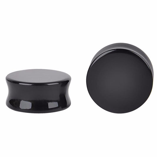 Black Stone Ear Plug