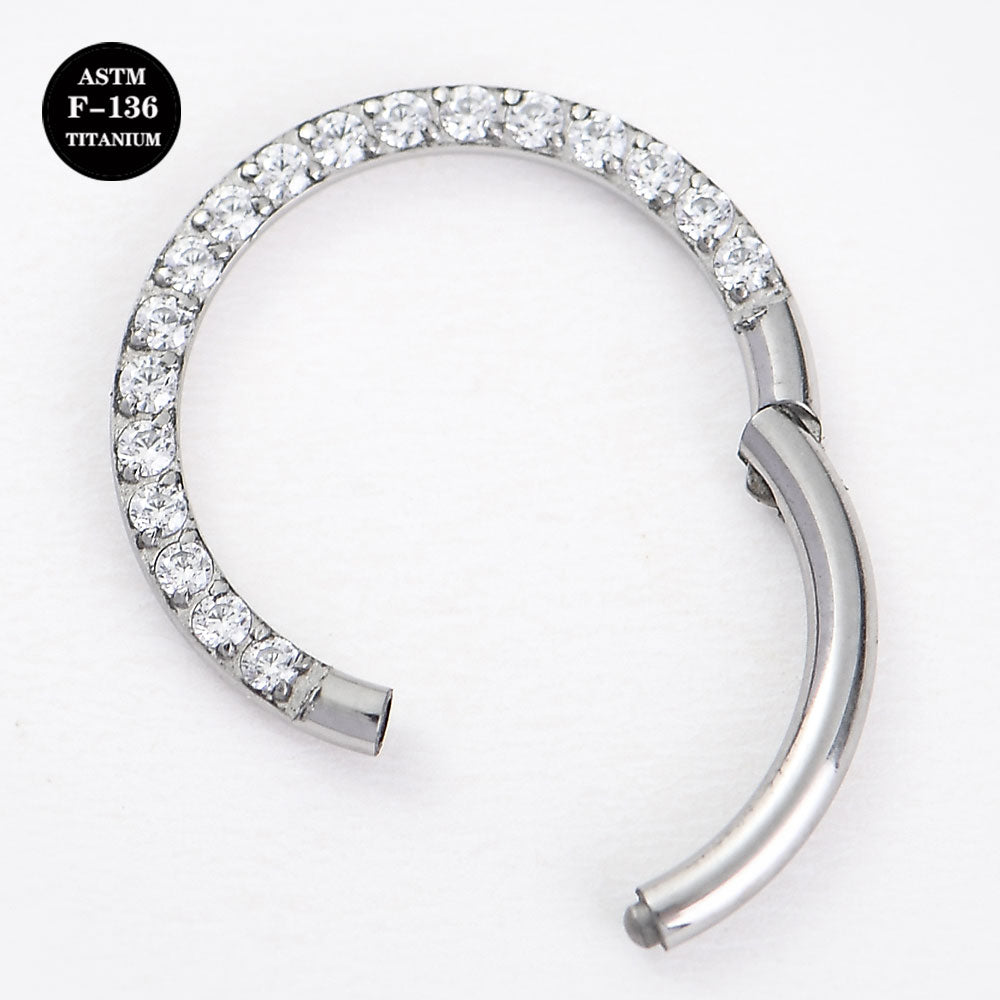 16G Implant Grade Titanium ASTM F136 Septum Clicker