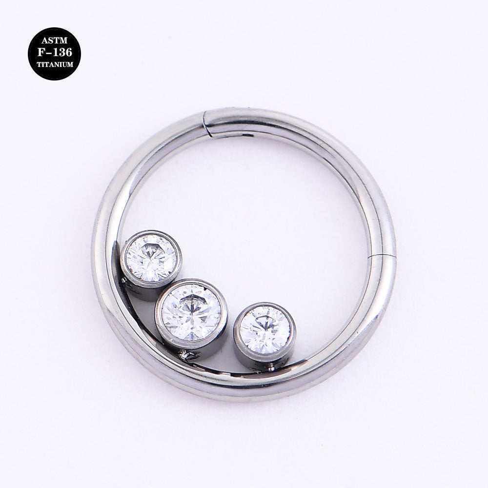 16G ASTM F136 Titanium Septum Clicker