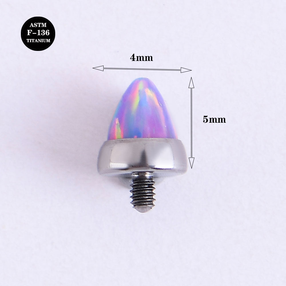 14G ASTM F136 Titanium Micro Dermal Base and Top Set