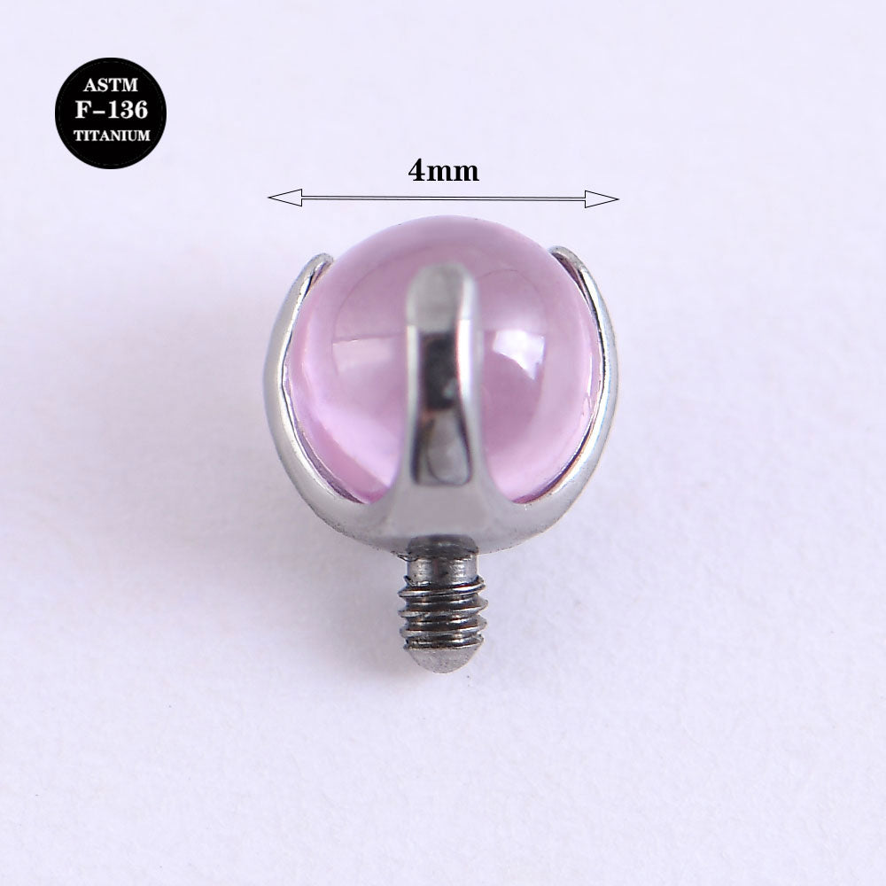 14G ASTM F136 Titanium Micro Dermal Base and Top Set