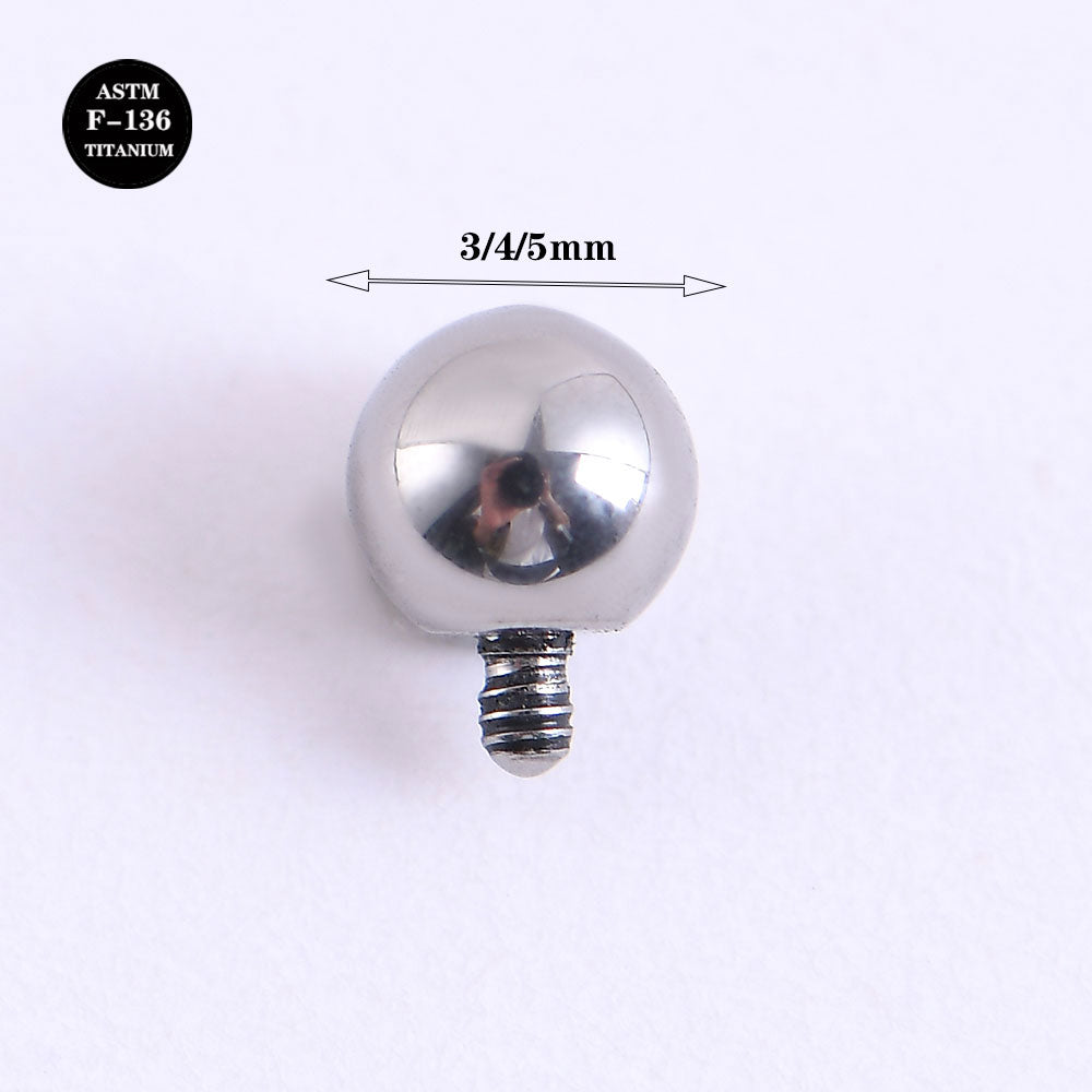 14G ASTM F136 Titanium Micro Dermal Base and Top Set