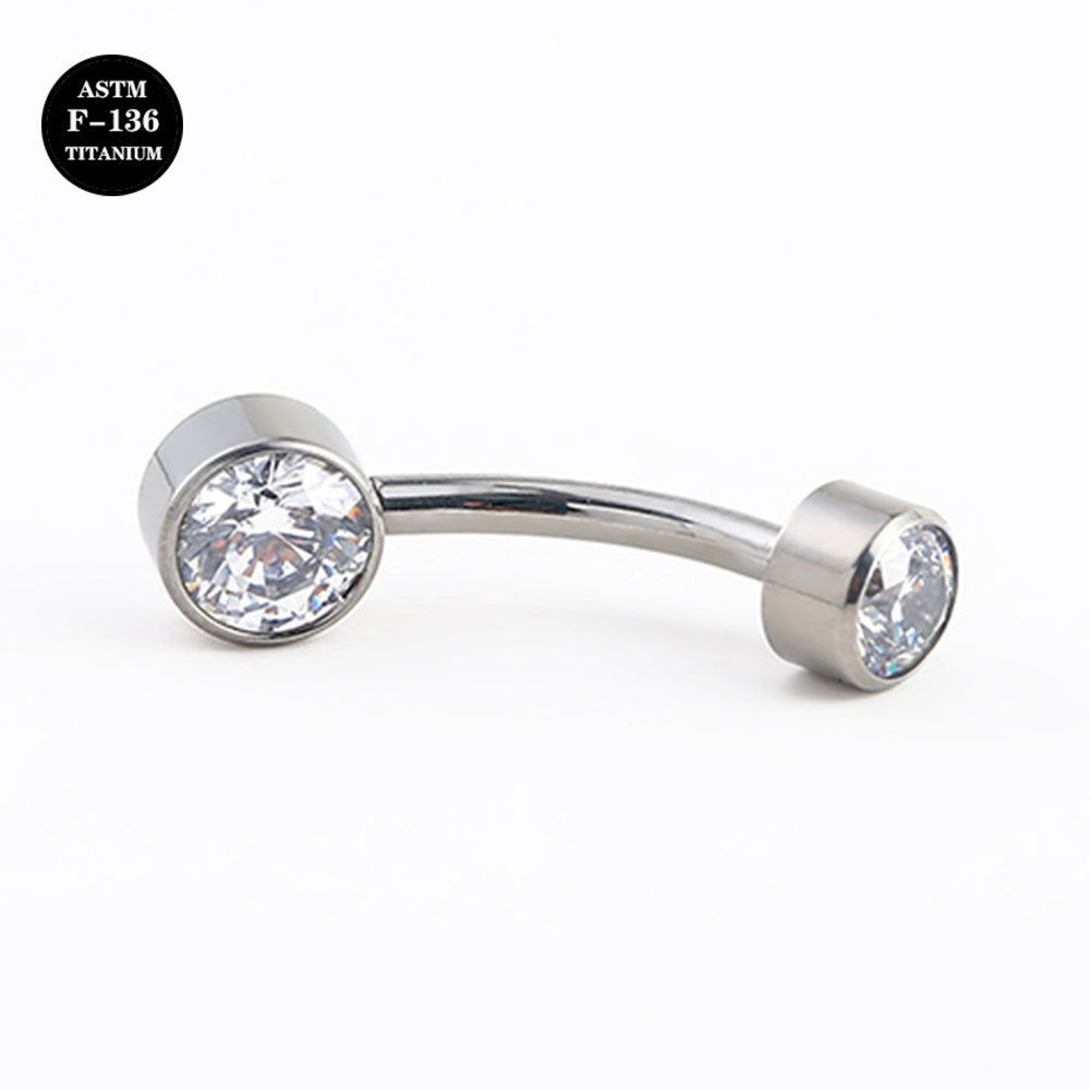 14G Implant Grade Titanium ASTM F136 Belly Button Rings