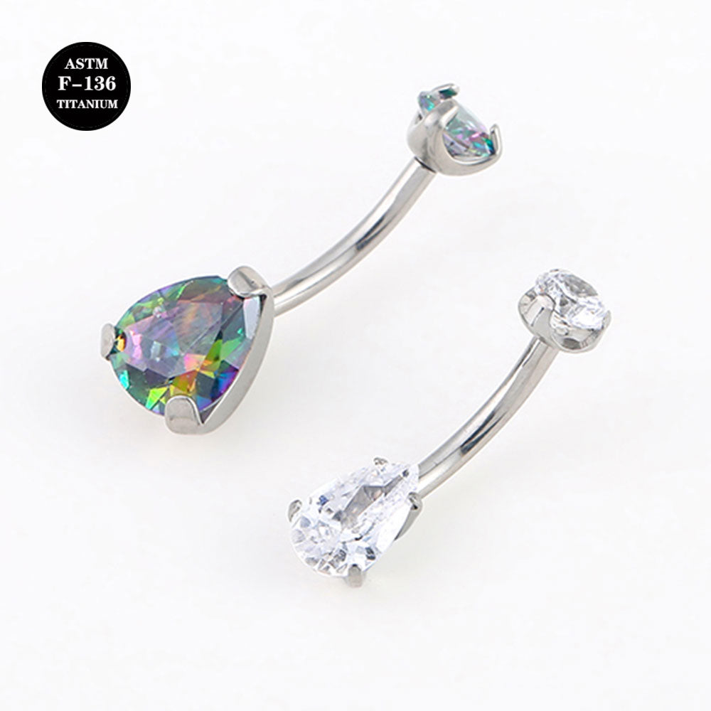 14G ASTM F136 Titanium Belly Button Ring