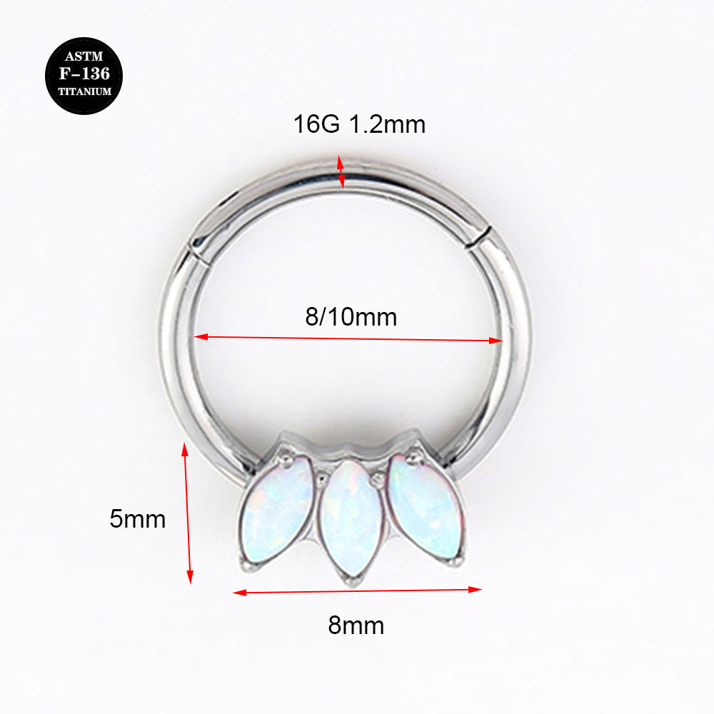 16G Implant Grade Titanium ASTM F136 Septum Clicker