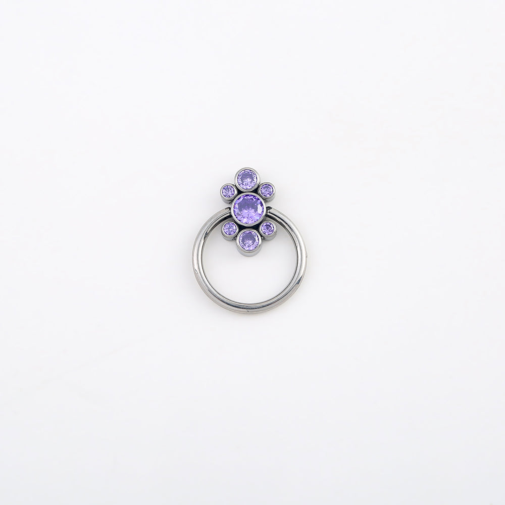 Purple Color Captive Bead Ring