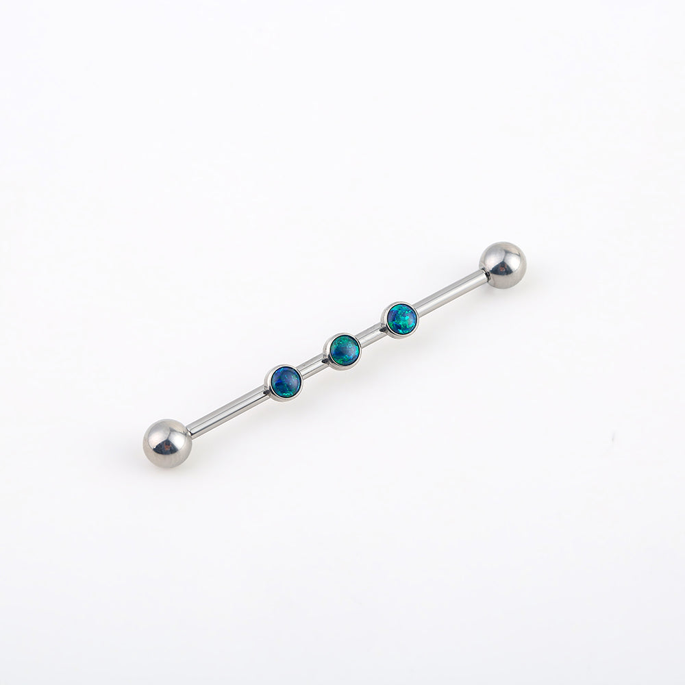 Green Opal Piercing Industrail Piercings