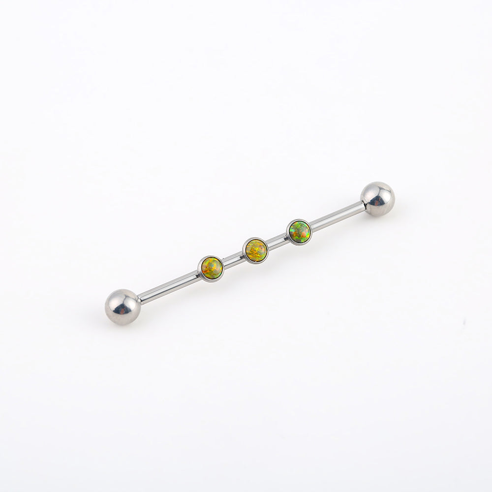 Opal Titanium Internal Thread Industrial Jewelry