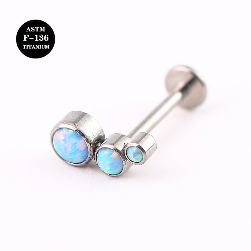 16G ASTM F136 Titanium Labret Piercing Jewelry