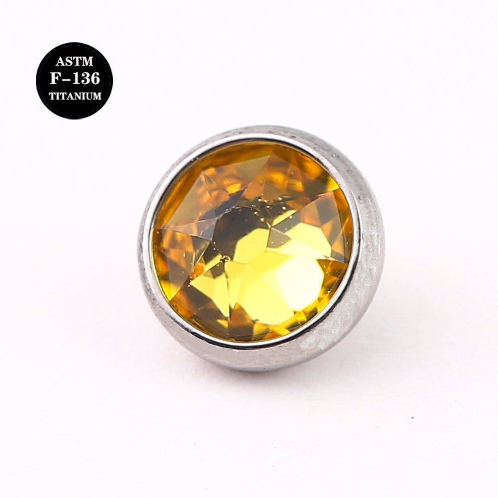 14G ASTM F136 Titanium Micro Dermal Piercing Top