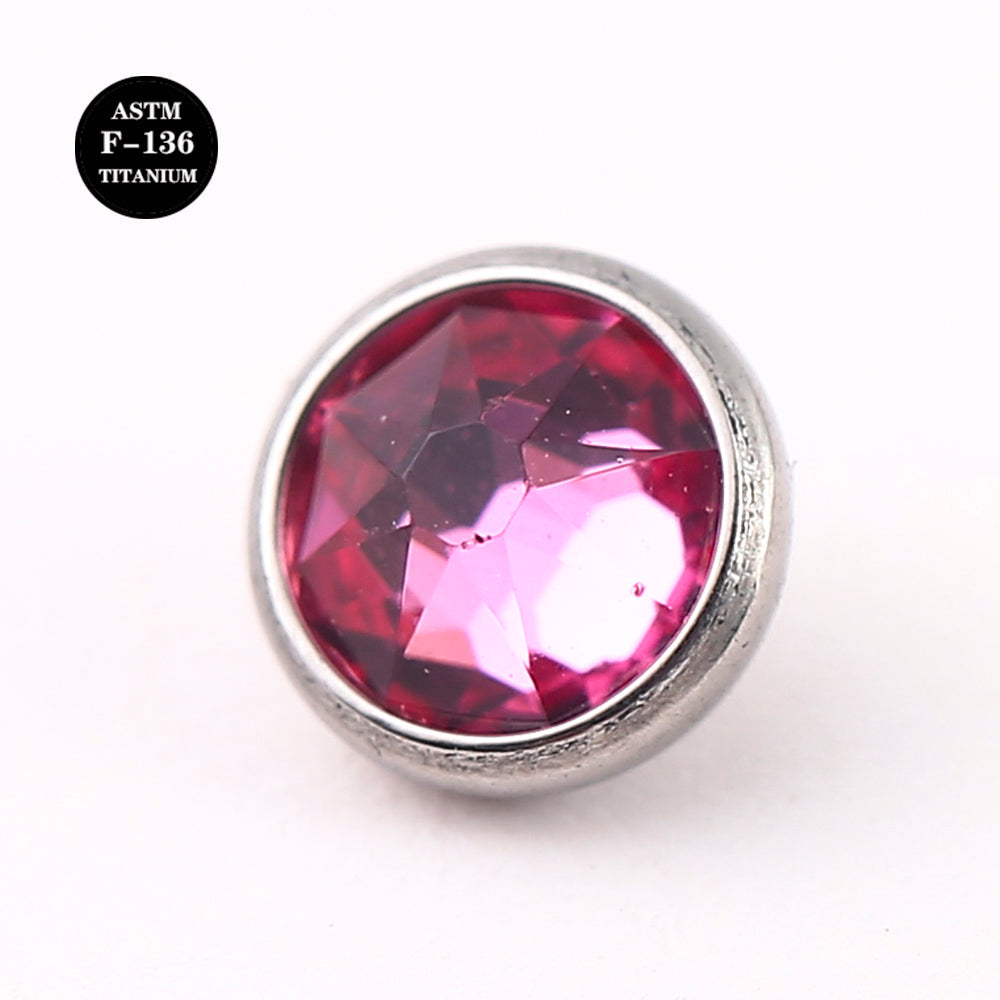 14G ASTM F136 Titanium Micro Dermal Piercing Top