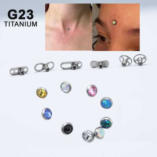 14G ASTM F136 Titanium Micro Dermal Piercing Jewelry