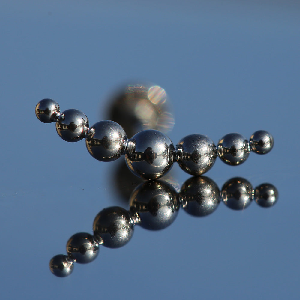 16G ASTM F136 Titanium Labret with Beads