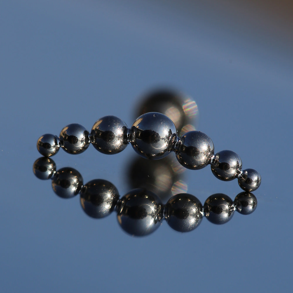 16G ASTM F136 Titanium Labret with Beads