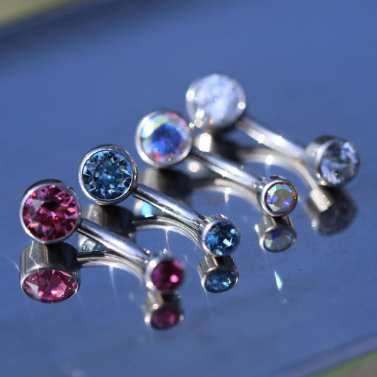 14G Implant Grade Titanium ASTM F136 Belly Button Rings