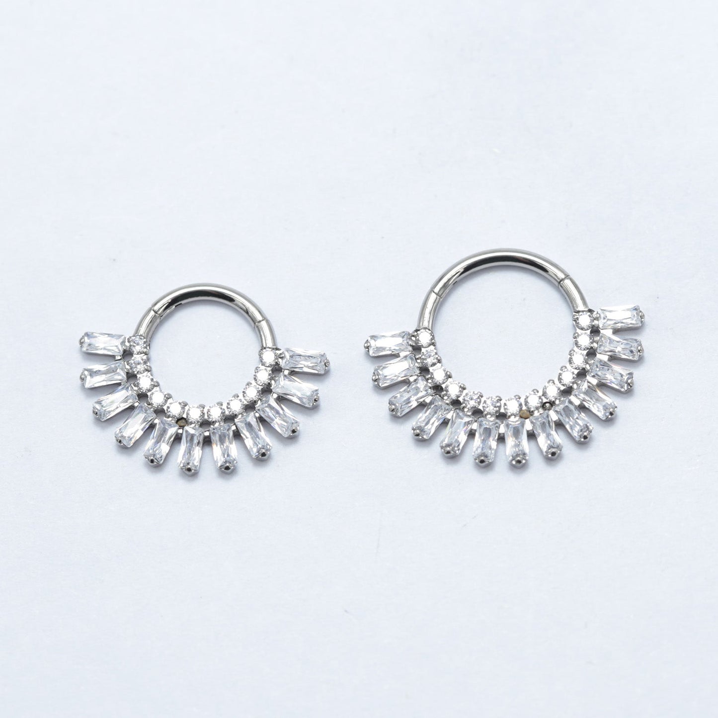 16G ASTM F136 Titanium Clicker Hinged Segment Ring