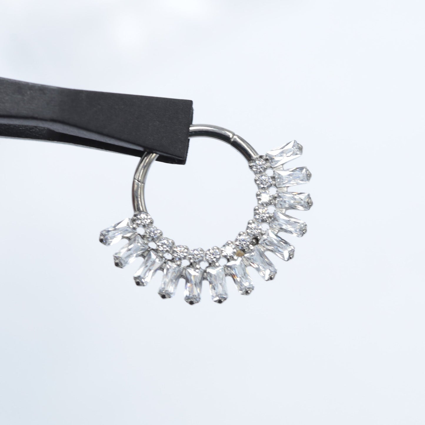 16G ASTM F136 Titanium Clicker Hinged Segment Ring