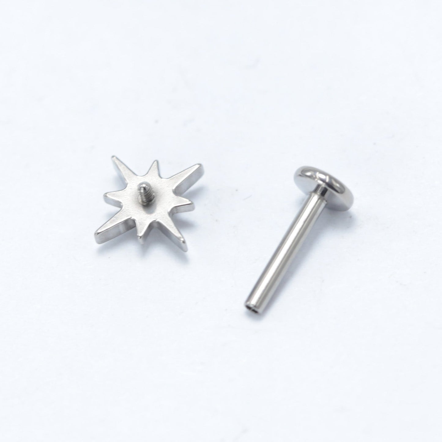 16G ASTM F136 Titanium Labret Stud Polestar