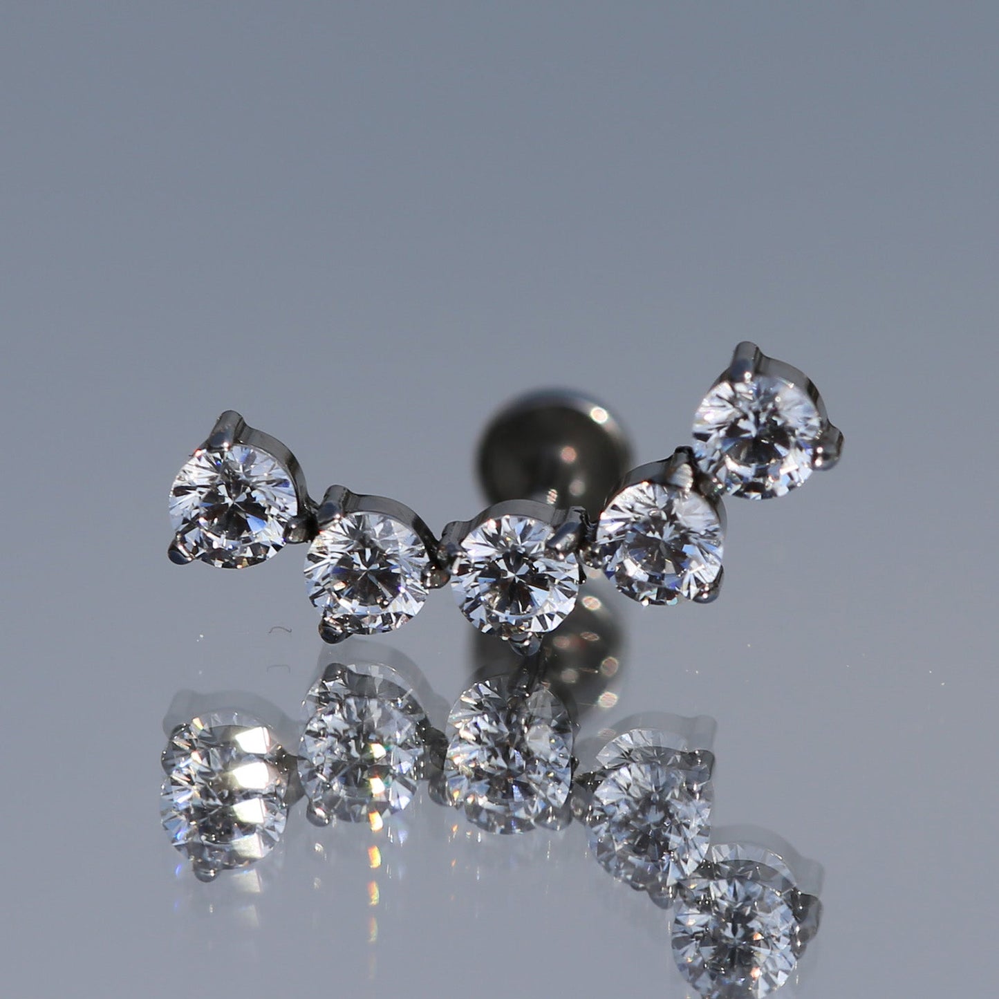 16G ASTM F136 Titanium Labret Stud for Cartilage Piercings