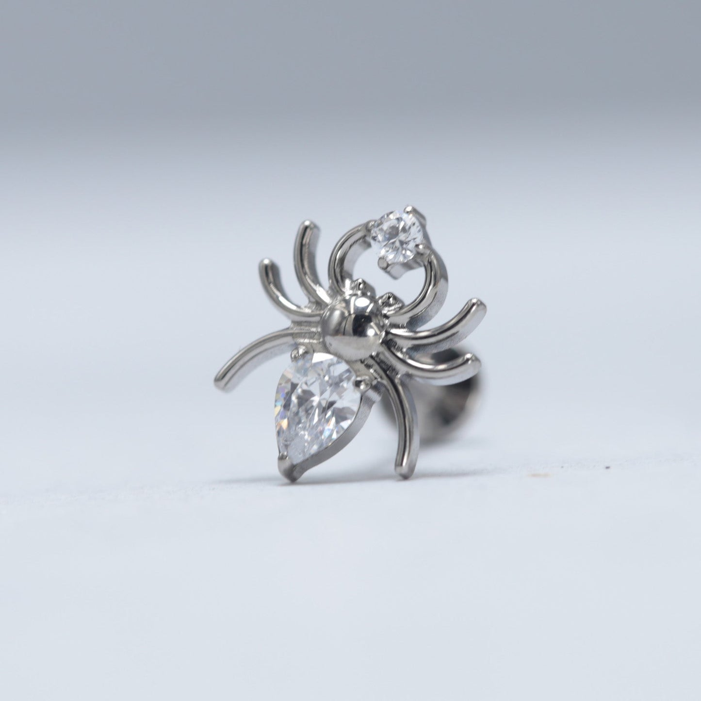 16G ASTM F136 Titanium Spider Labret Stud