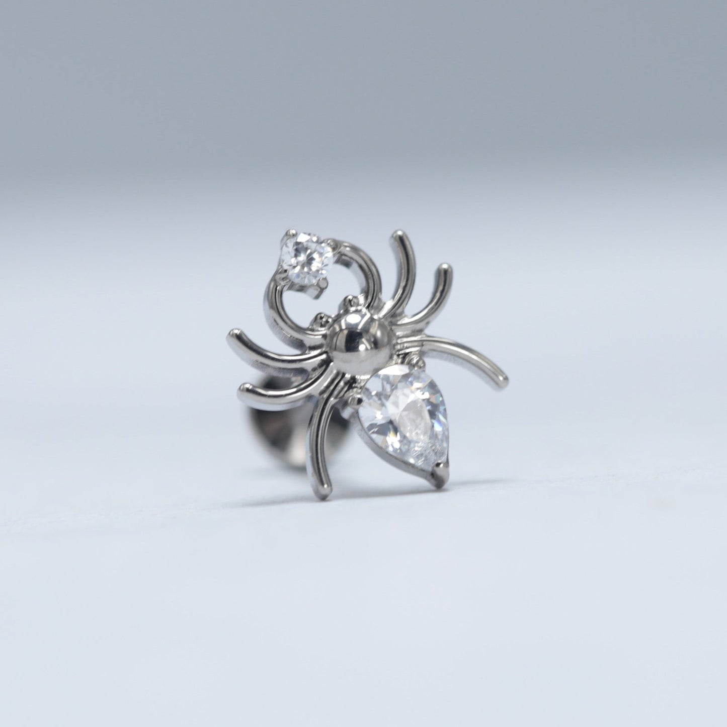 16G ASTM F136 Titanium Spider Labret Stud