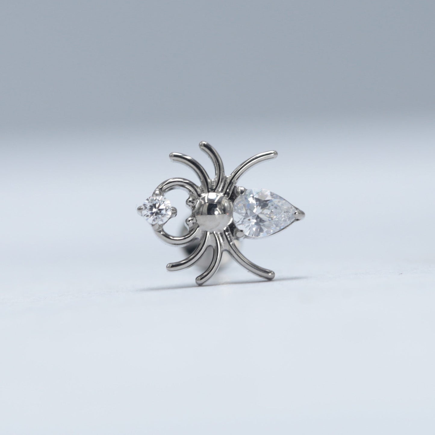 16G ASTM F136 Titanium Spider Labret Stud