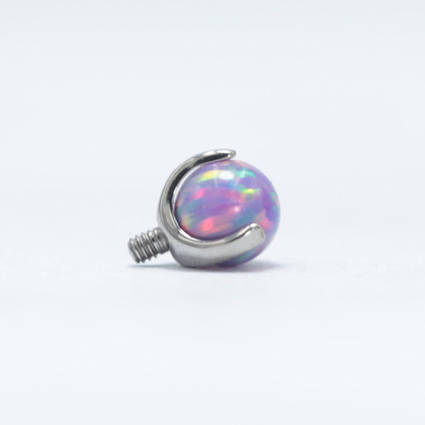 16G 14G ASTM F136 Titanium Claw Setting Opal Ball Piercing Replacement Accessory