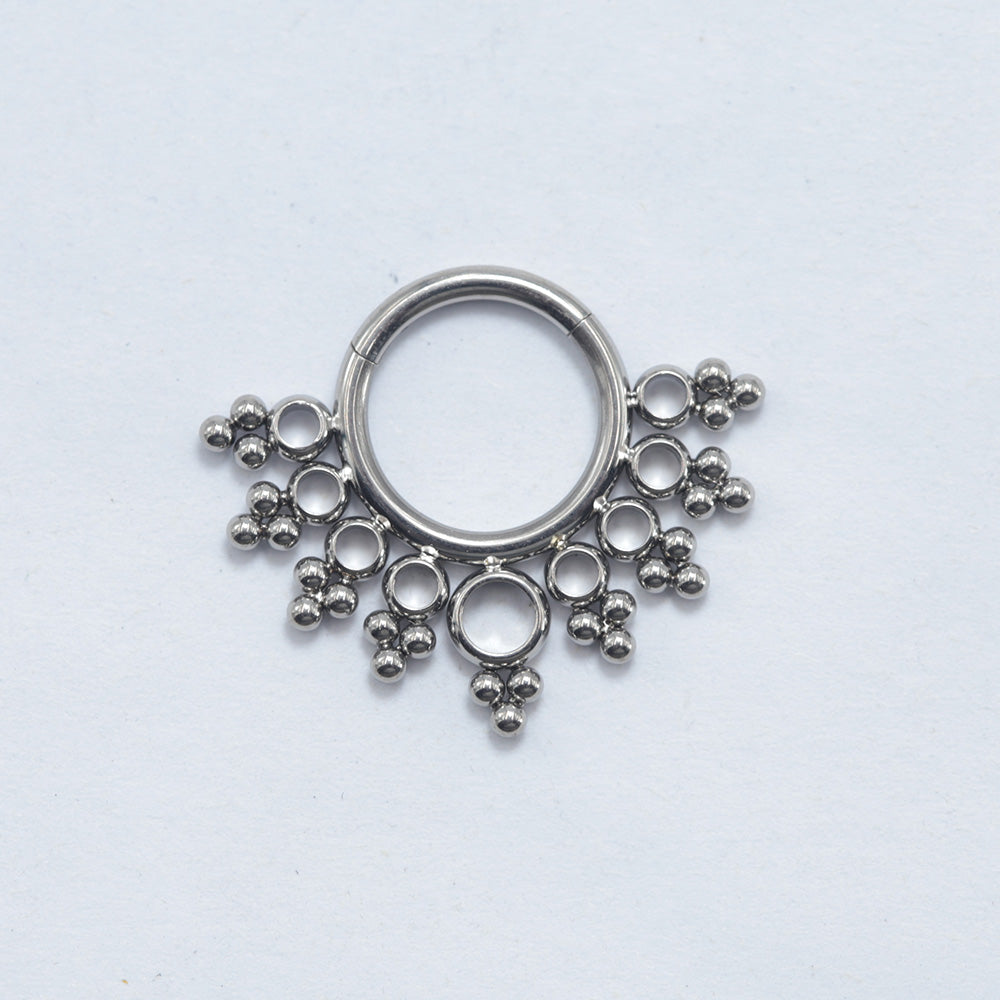 16G ASTM F136 Titanium Septum Clicker