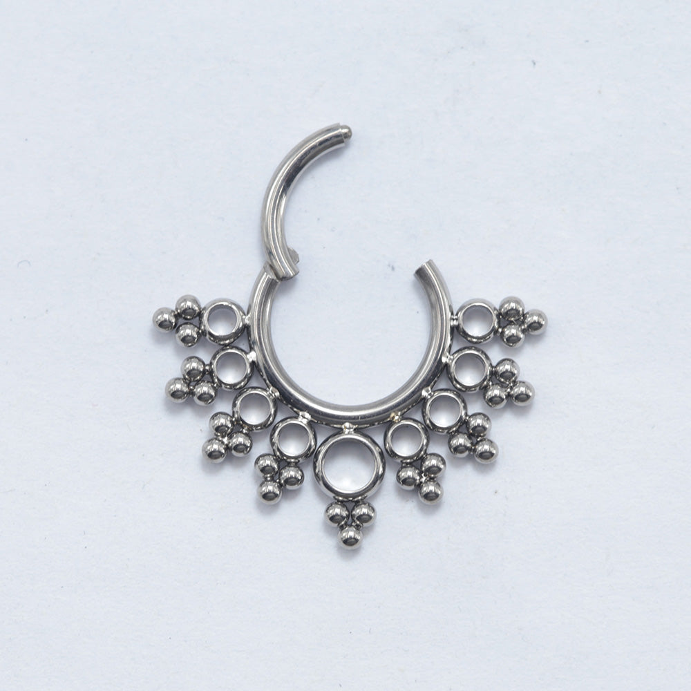 16G ASTM F136 Titanium Septum Clicker