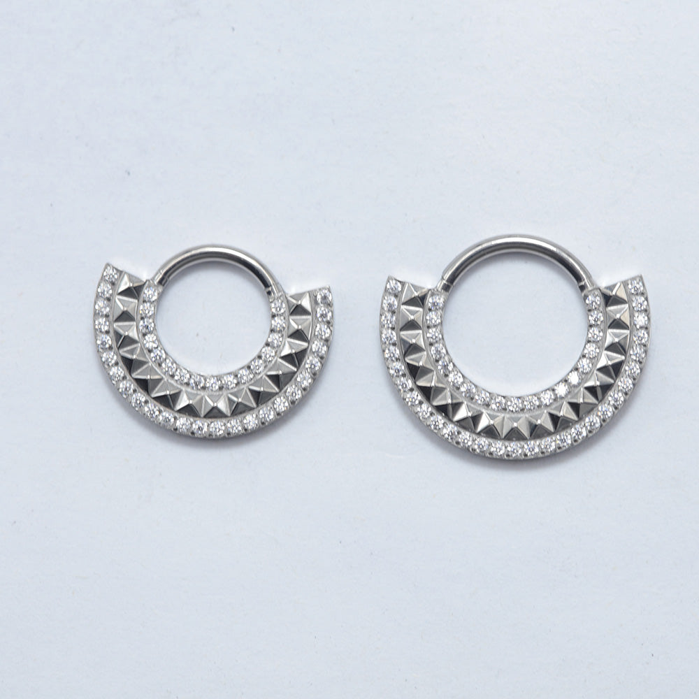 16G ASTM F136 Titanium Septum Clicker