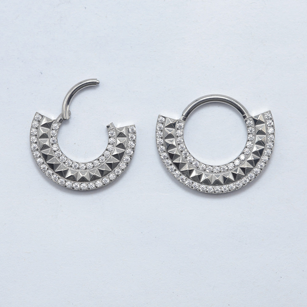 16G ASTM F136 Titanium Septum Clicker