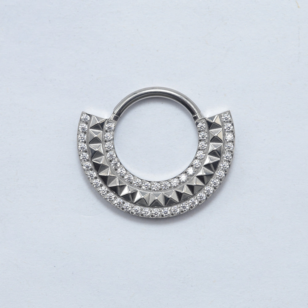 16G ASTM F136 Titanium Septum Clicker