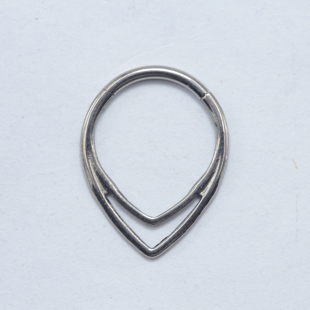 16G ASTM F136 Titanium Septum Clicker Daith Nose Ring Hoop