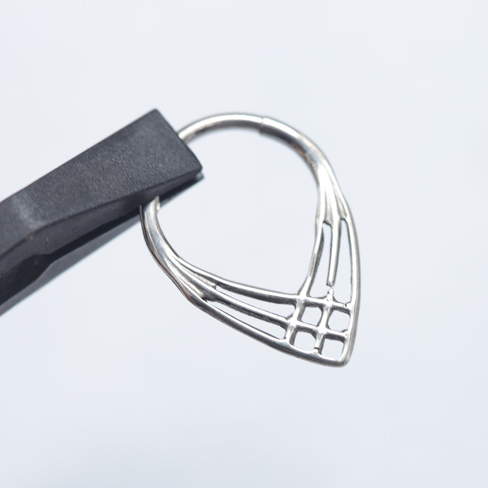 16G ASTM F136 Titanium Septum Clicker Daith Nose Ring Hoop