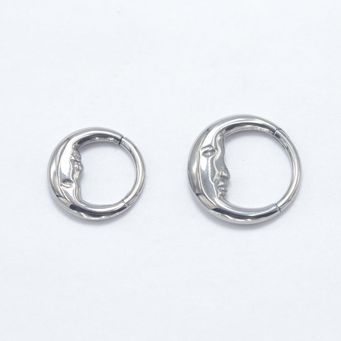 16G ASTM F136 Titanium Moon Septum Clicker Daith RIng