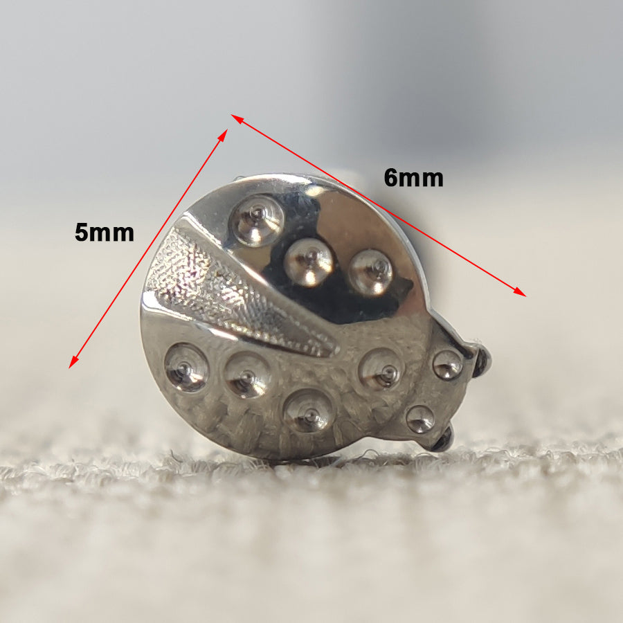 16G ASTM F136 Titanium Labret with Insect Post