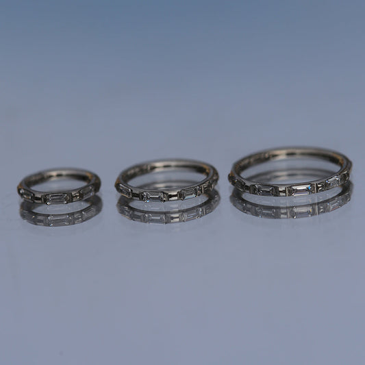 16G ASTM F136 Titanium Hinged Segment Ring Clicker CZ