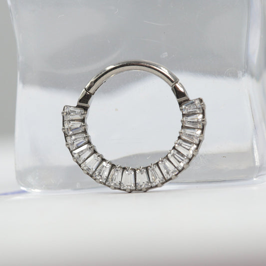 16G ASTM F136 Titanium Septum Clicker Ring