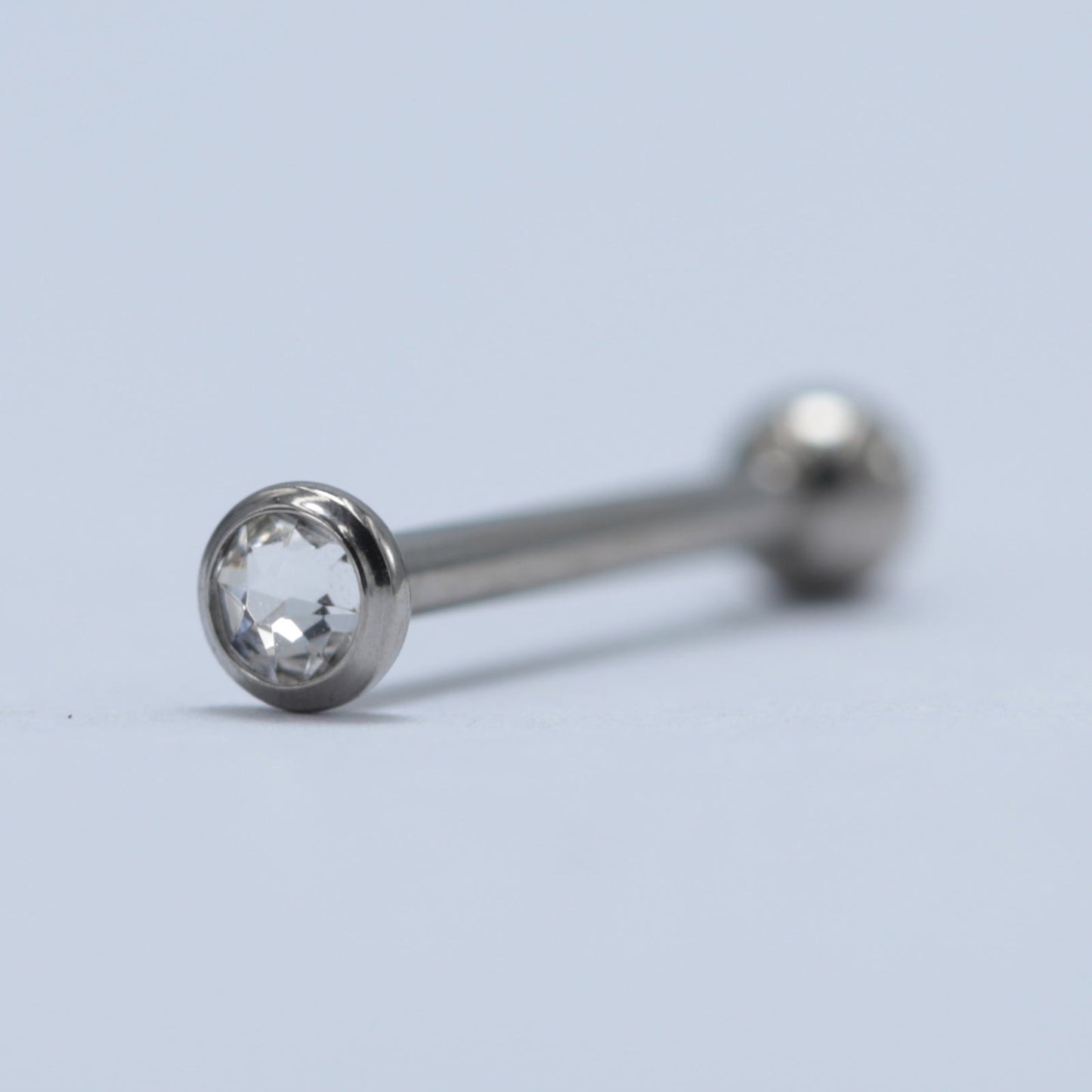 14G ASTM F136 Titaniuim Straight Barbell Tongue Piercing Jewelry