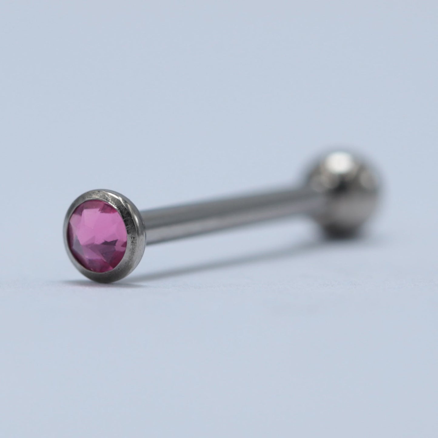 14G ASTM F136 Titaniuim Straight Barbell Tongue Piercing Jewelry