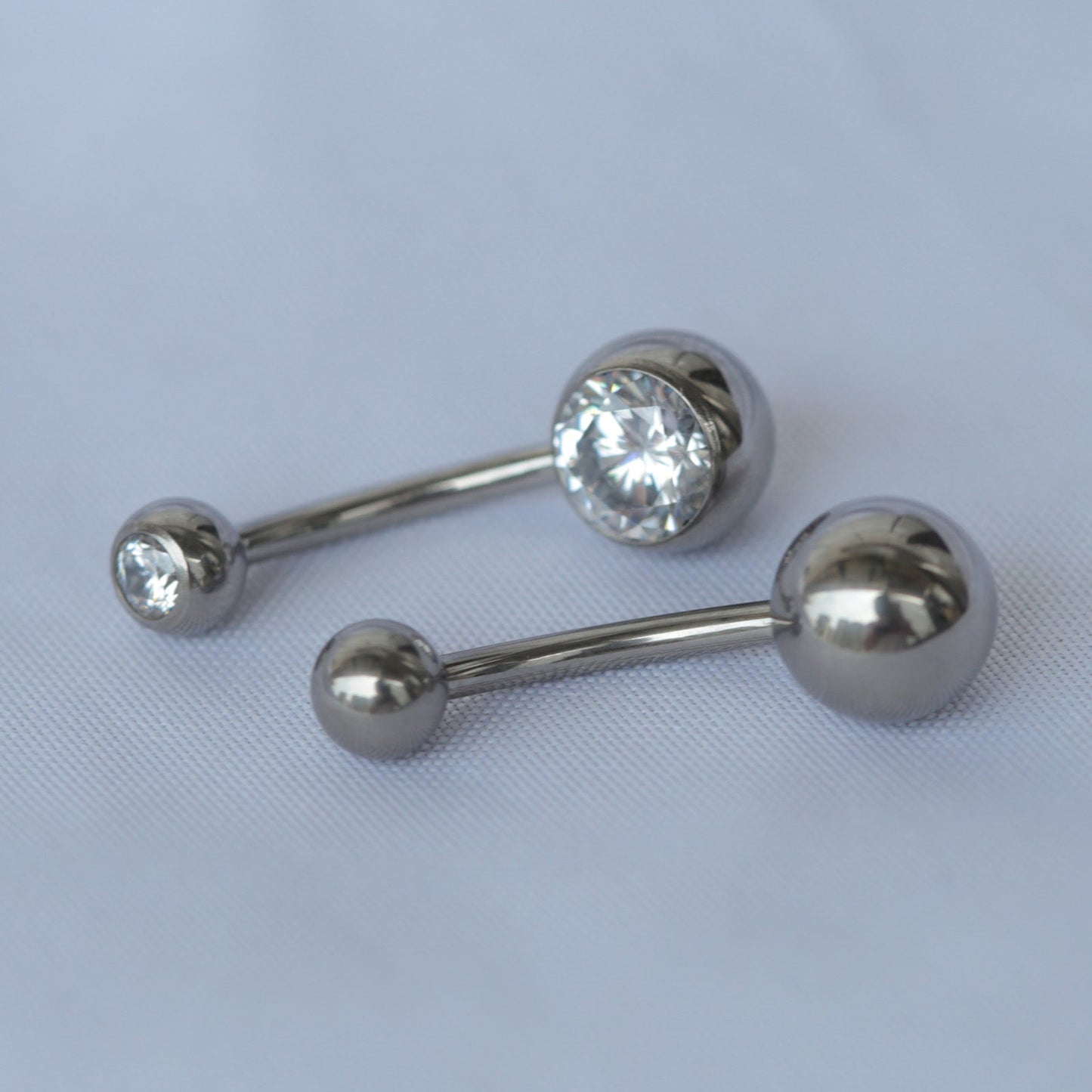 14G ASTM F136 Titanium High Polished Belly Button Ring